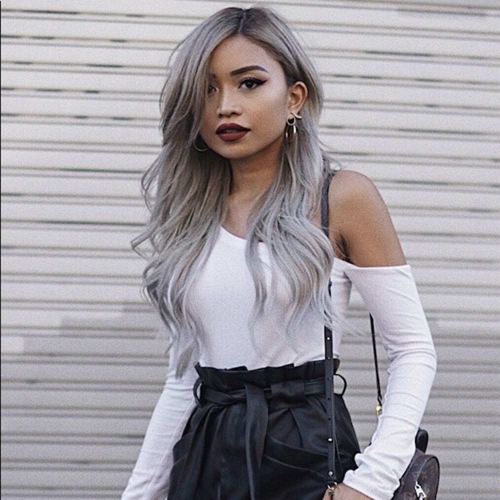 💞EUC/Contempory Ribbed Bodysuit/ White